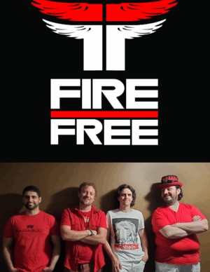 Free Under Fire band with logo on top of image