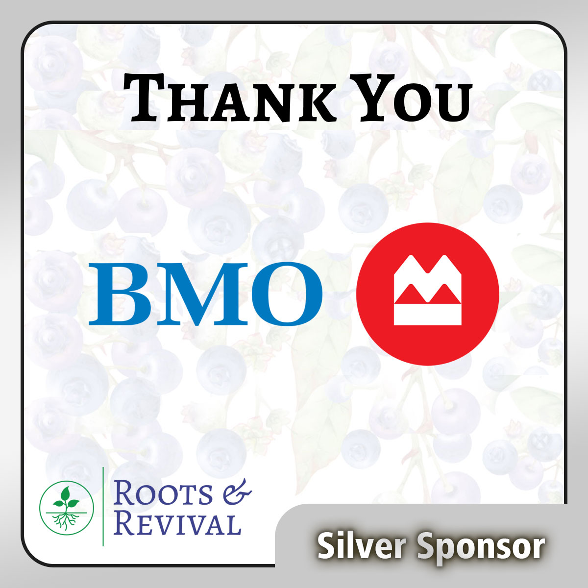 Bank of Montreal Silver Sponsor