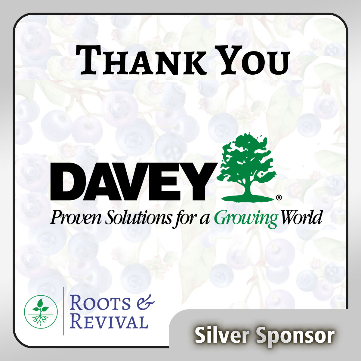 Davey Tree Silver Sponsor