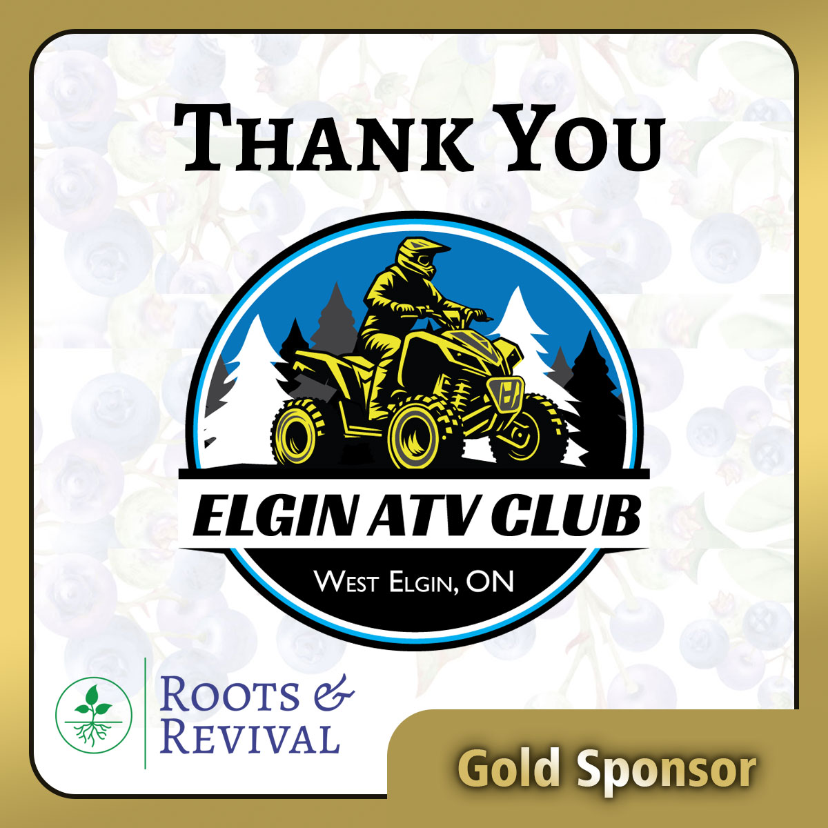 Elgin ATV Club Gold Sponsor
