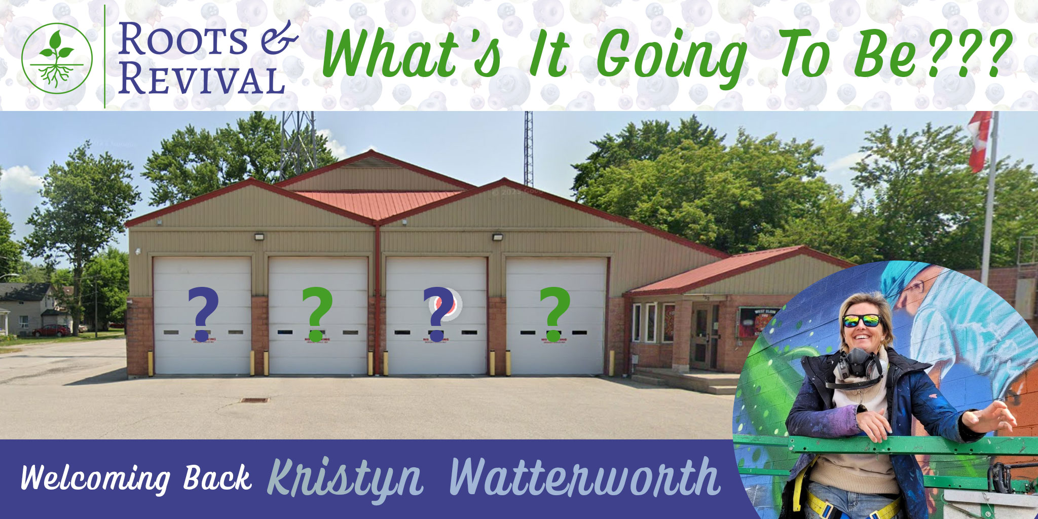 What is Kristyn Watterworth going to paint on the Mural in West Lorne? Guessing Game? 