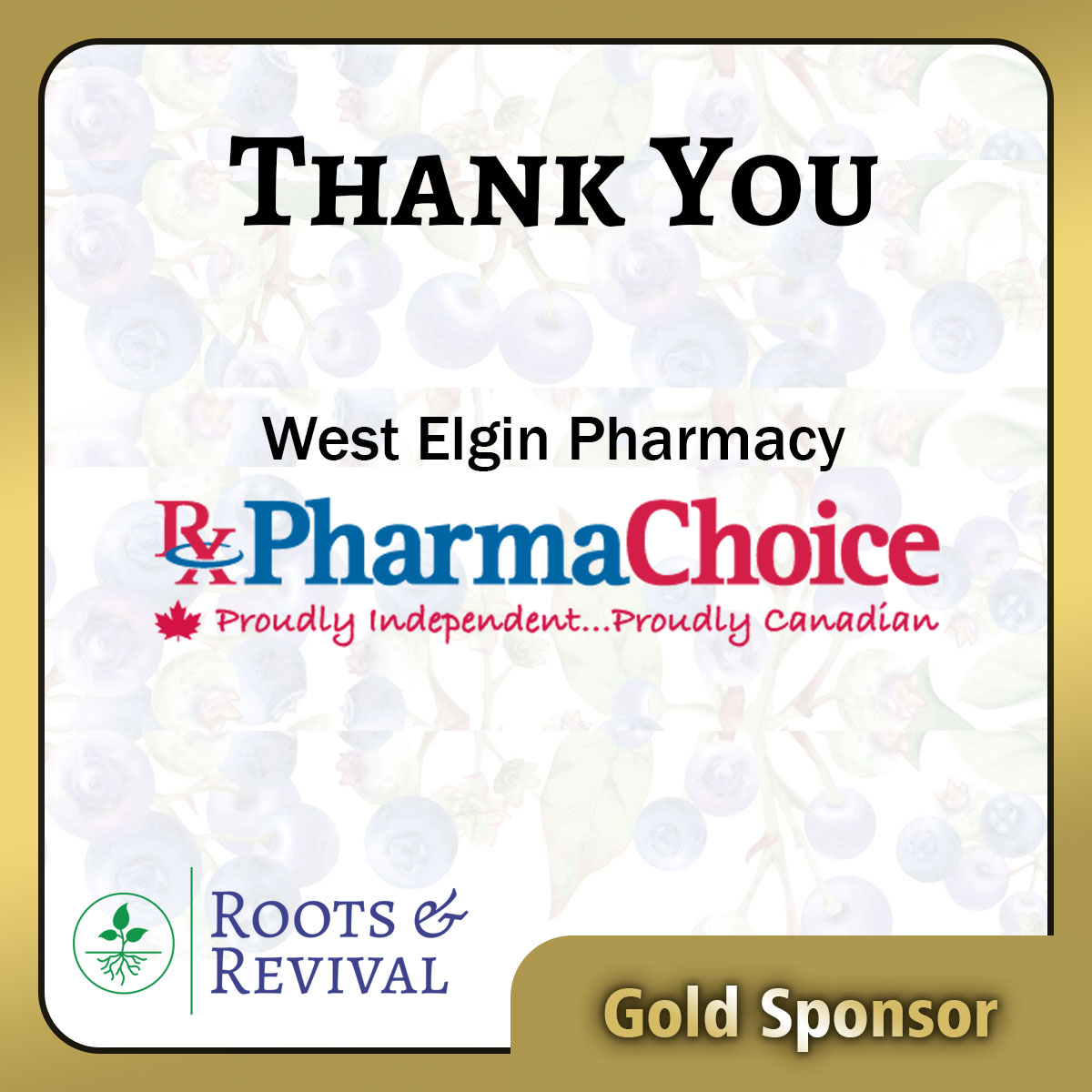 West Elgin Pharmacy Gold Sponsor