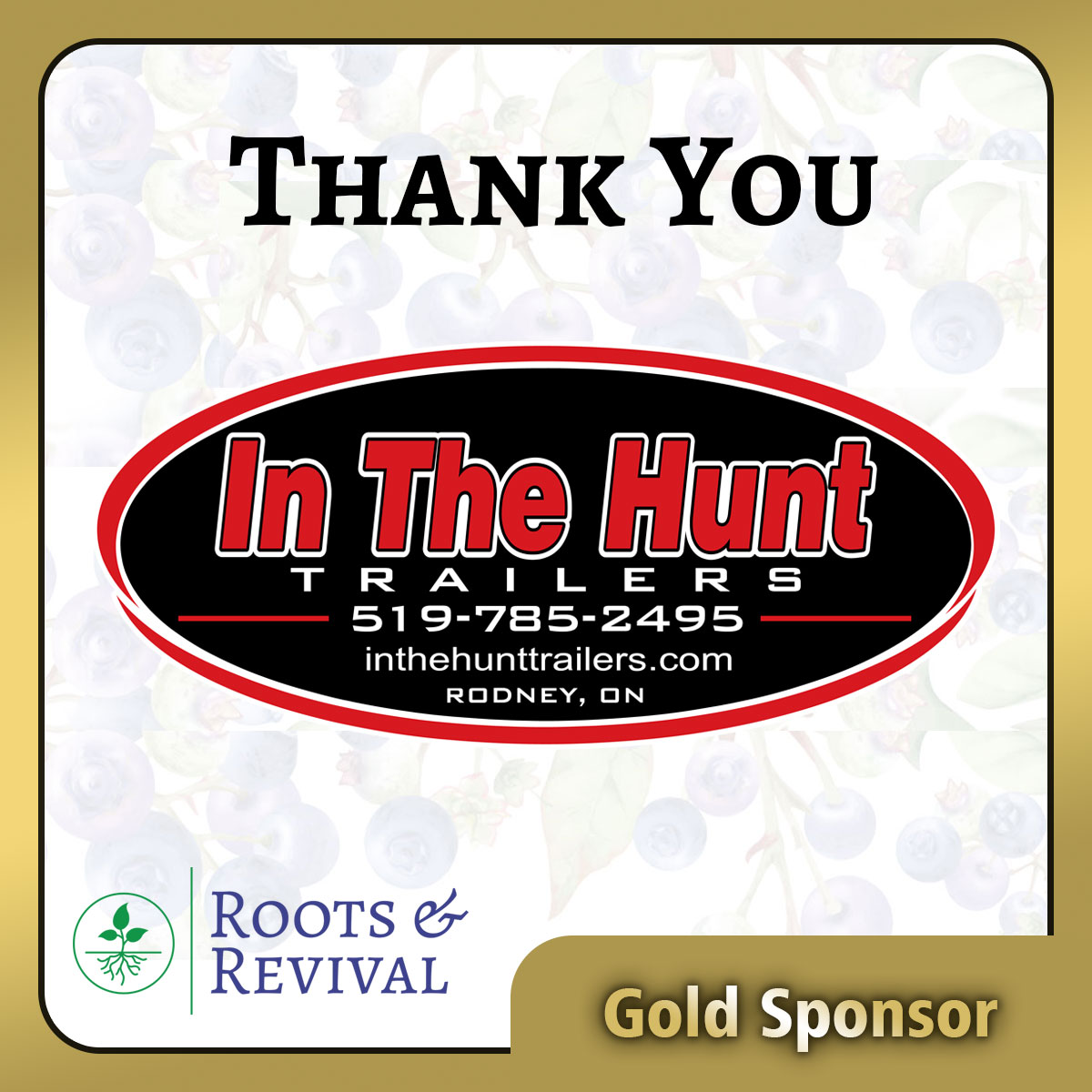In The Hunt Gold Sponsors