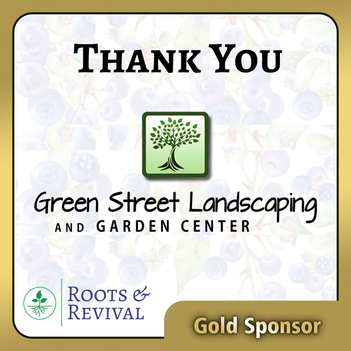 Green Street Landscaping and Garden Centre Gold Sponsors