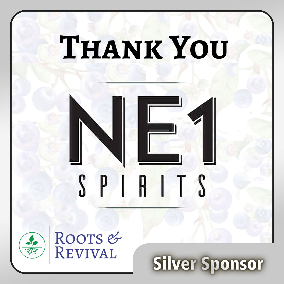 NE1 Spirits Silver Sponsor